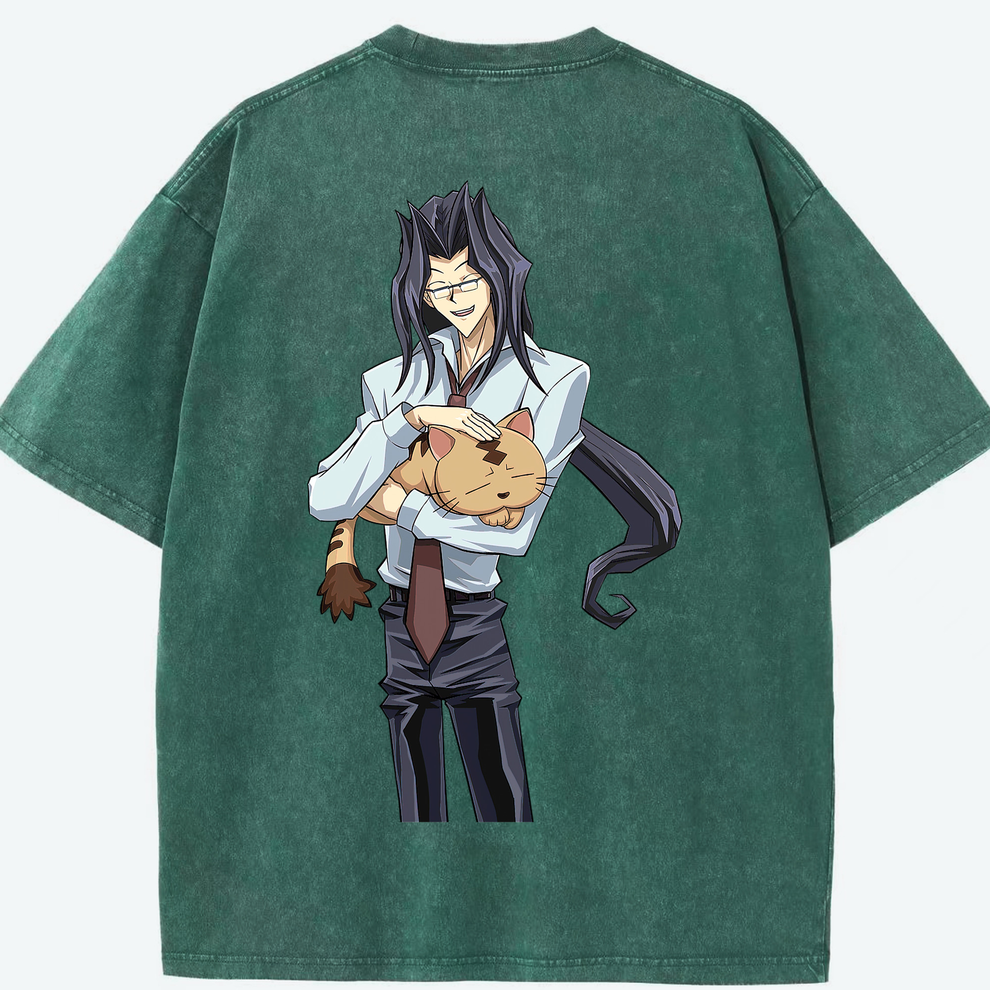 （画像用） 遊☆戯☆王 Yu-Gi-Oh! 綿100% ヴィンテージ風 半袖Tシャツ（背面プリント）